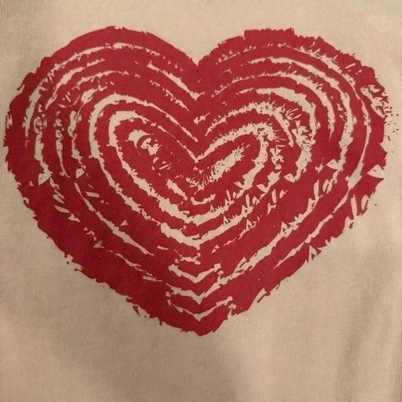 Mustard & Ketchup Kids Light Pink Heart T-Shirt Xxs 2T - Picture 4 of 9